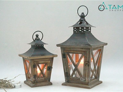 Đèn nến nhà gỗ cổ điển cỡ lớn số 22